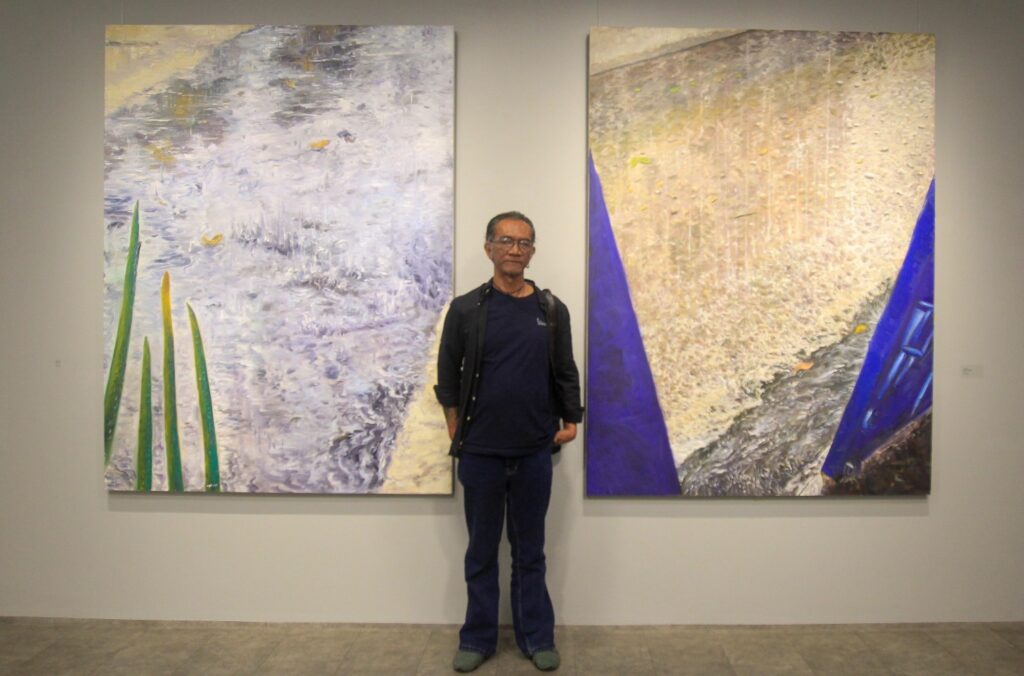 Melukis Rintik – Exhibition Opening Hall at Nadi Gallery (Photo: Hypeabis)